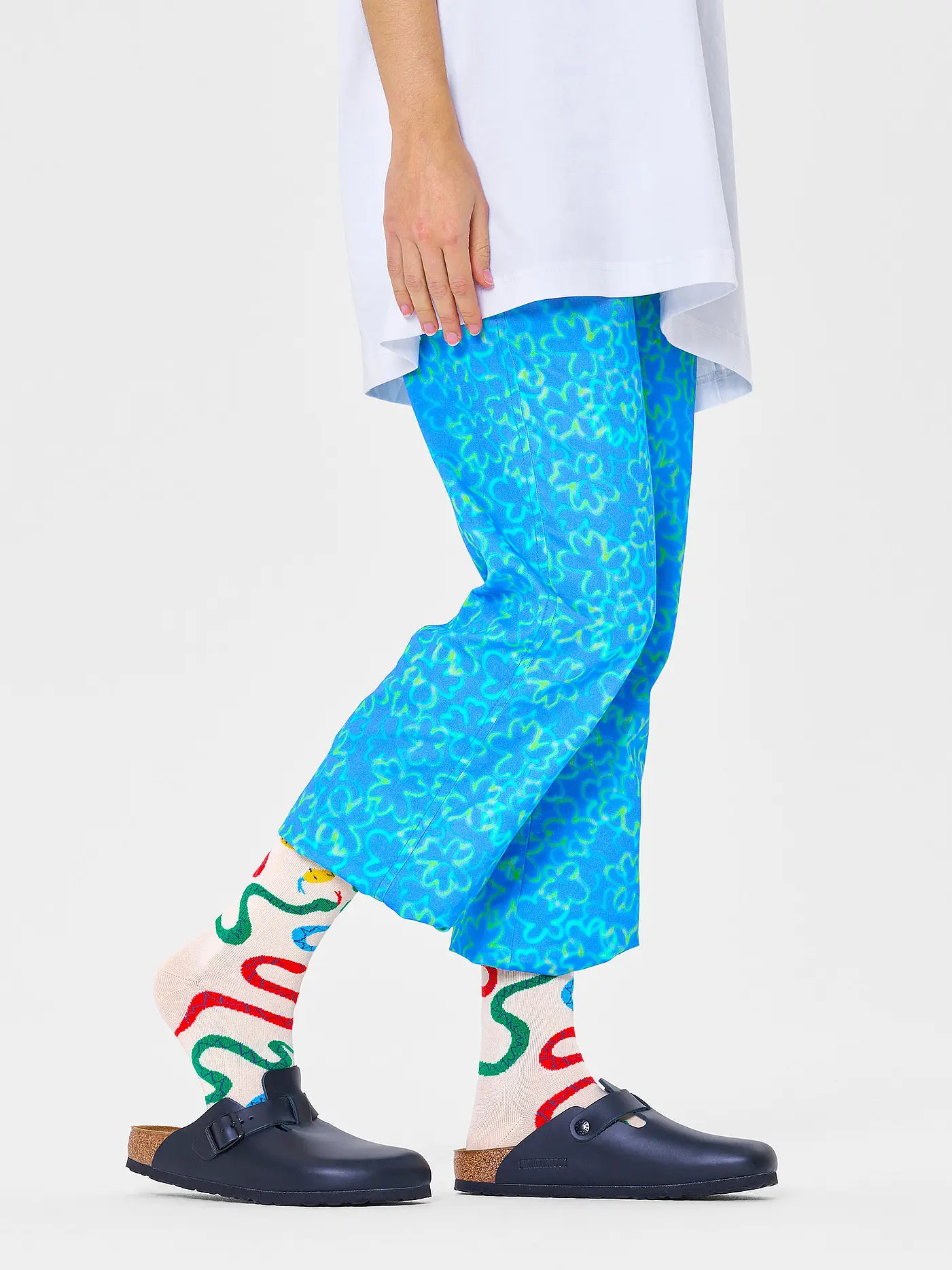 HAPPY SOCKS | Damen Socken 36-40 SNAKES white | 